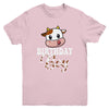 1st 2nd 3rd Cute Cow Birthday Boy Theme Party Farm Youth Shirt | siriusteestore