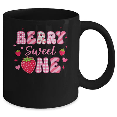 1st Berry Sweet One Strawberry First Birthday Girl Mug | siriusteestore