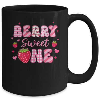 1st Berry Sweet One Strawberry First Birthday Girl Mug | siriusteestore