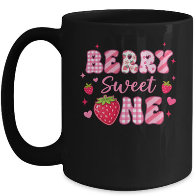1st Berry Sweet One Strawberry First Birthday Girl Mug | siriusteestore