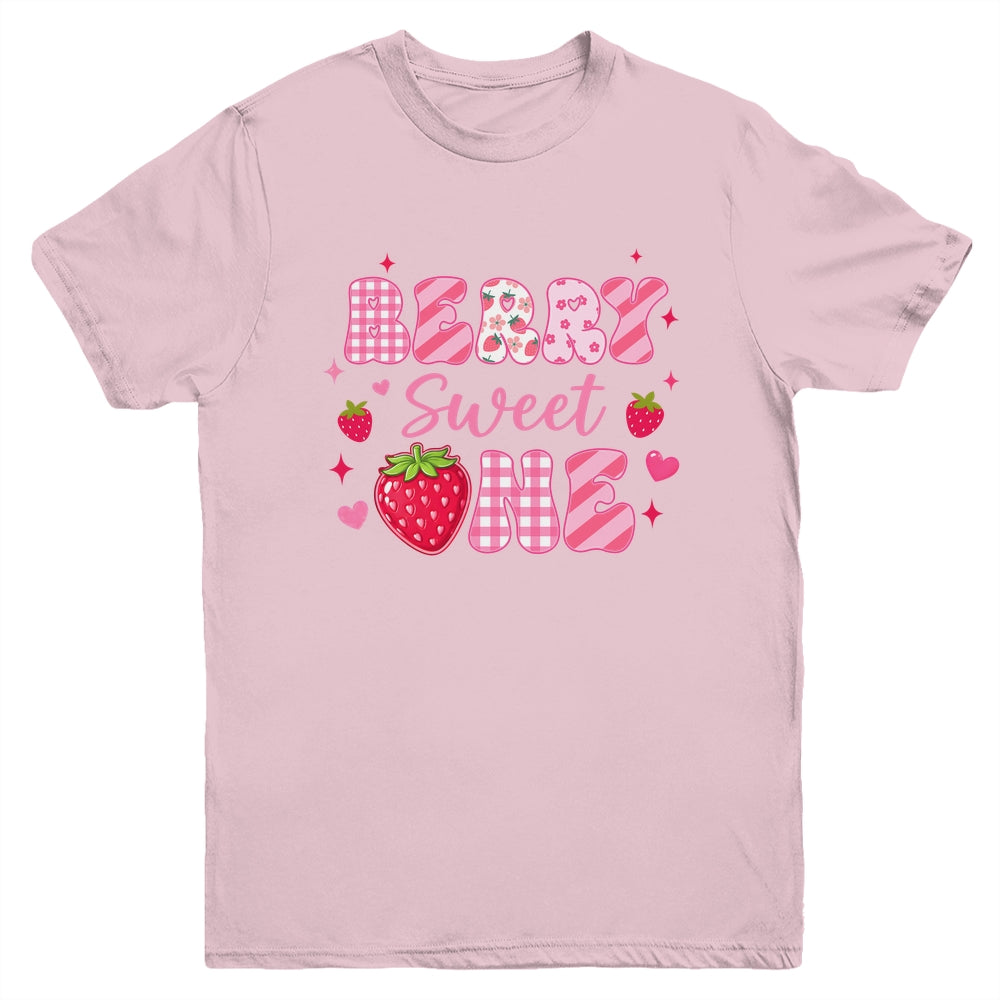 1st Berry Sweet One Strawberry First Birthday Girl Youth Shirt | siriusteestore