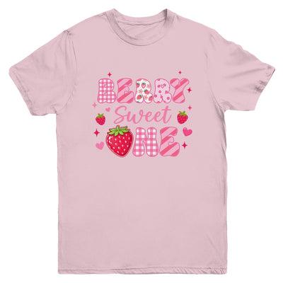 1st Berry Sweet One Strawberry First Birthday Girl Youth Shirt | siriusteestore