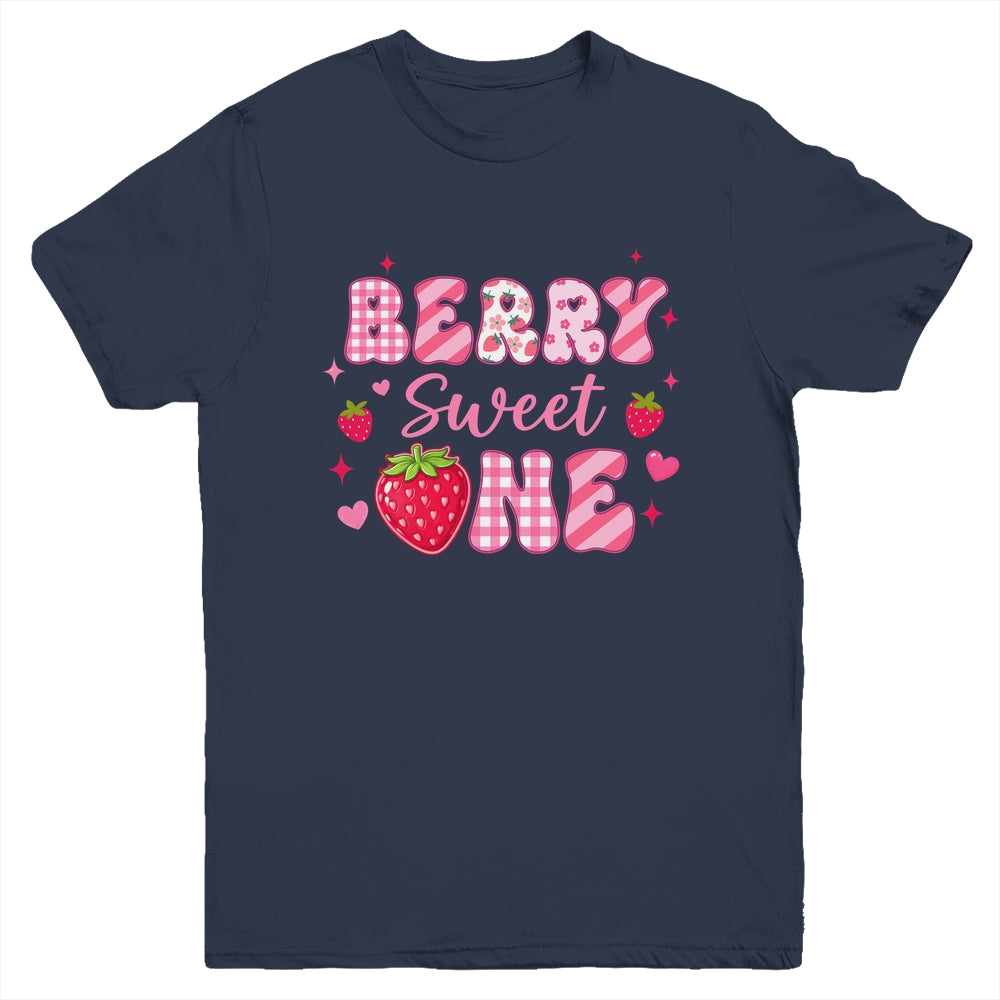 1st Berry Sweet One Strawberry First Birthday Girl Youth Shirt | siriusteestore