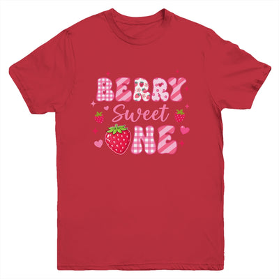 1st Berry Sweet One Strawberry First Birthday Girl Youth Shirt | siriusteestore