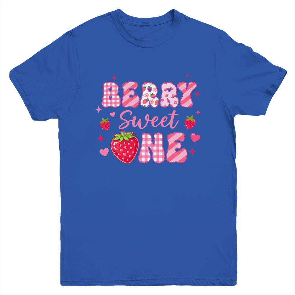 1st Berry Sweet One Strawberry First Birthday Girl Youth Shirt | siriusteestore