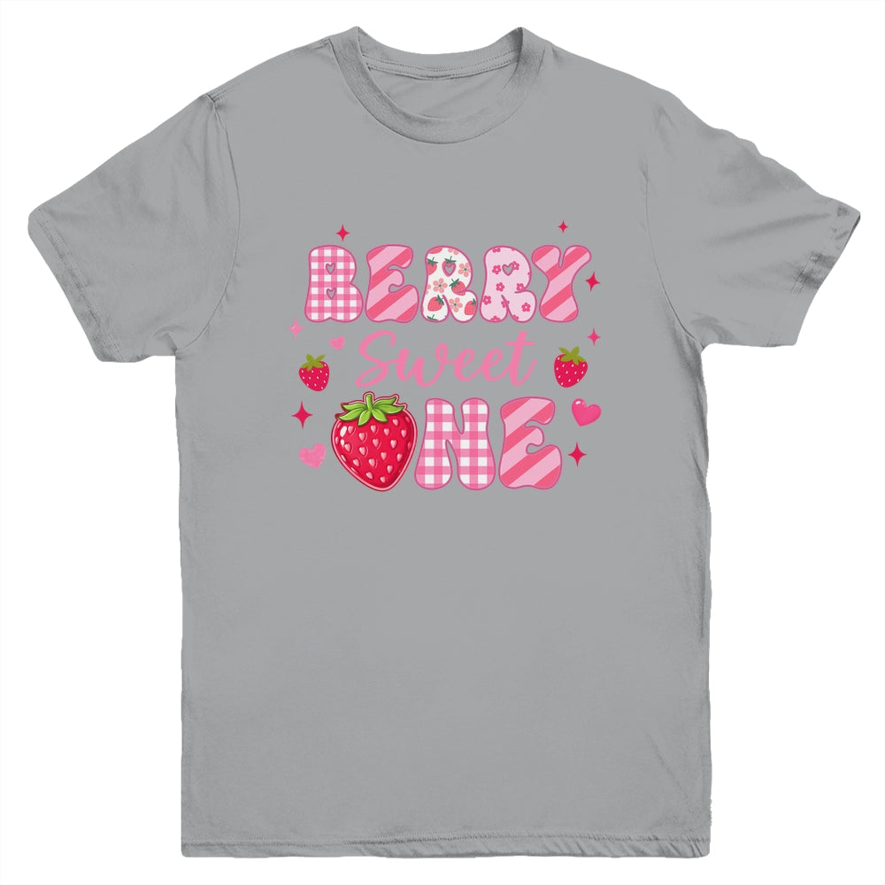 1st Berry Sweet One Strawberry First Birthday Girl Youth Shirt | siriusteestore