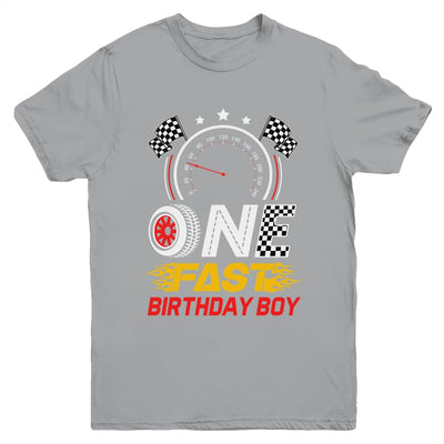 1st Birthday Racer One Fast Birthday Boy Race Car Youth Shirt | siriusteestore