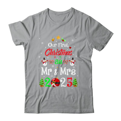 1st First Christmas As Mr And Mrs 2025 Couples Wife Husband Shirt & Sweatshirt | siriusteestore