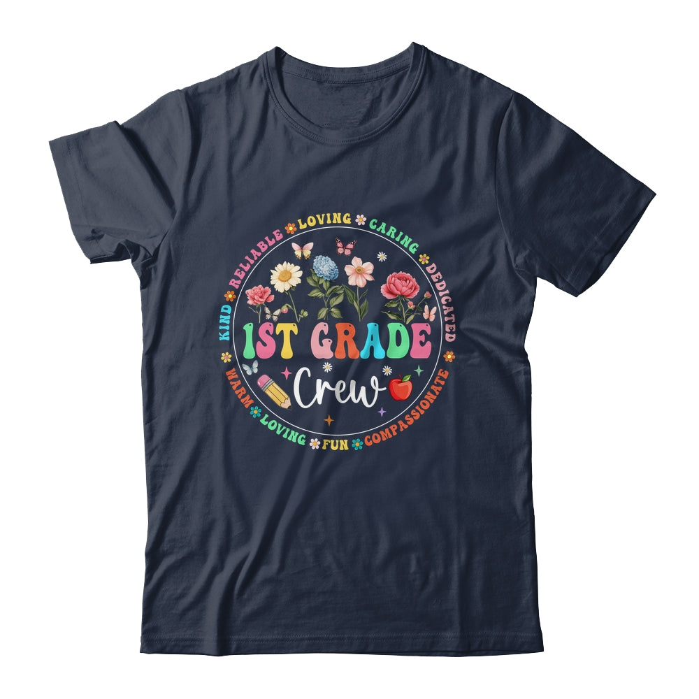 1st Grade Crew Back To School Kindergarten Teacher Kids Shirt & Hoodie | siriusteestore