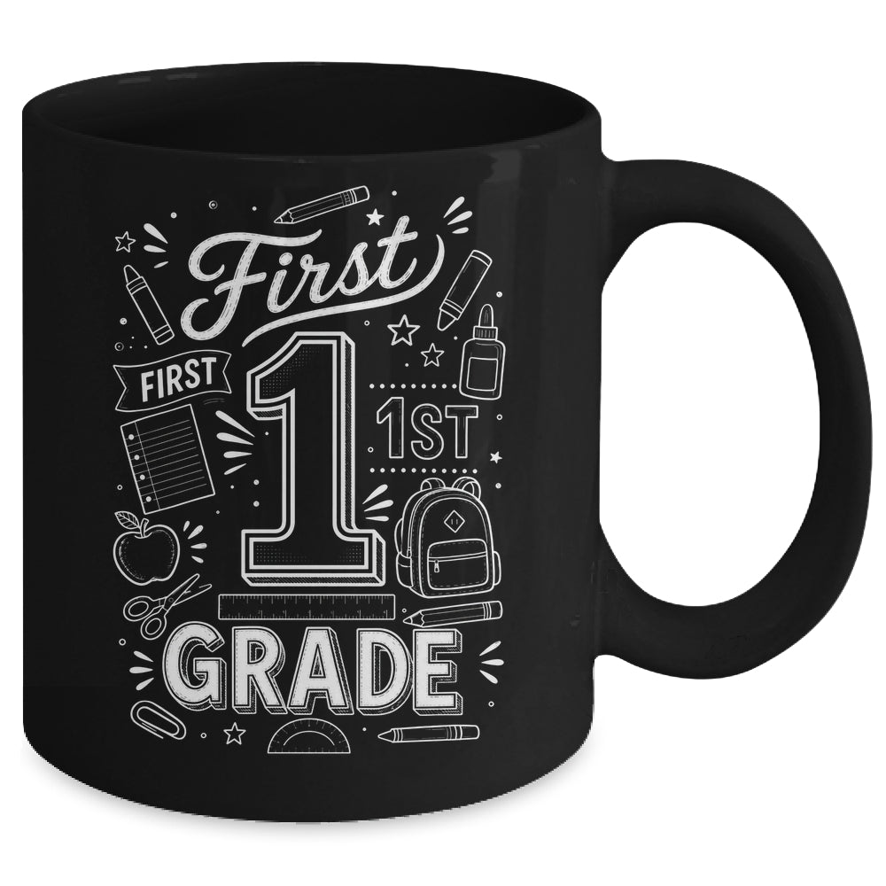 1st Grade For Boys Back To School First Day First Grade Mug | siriusteestore
