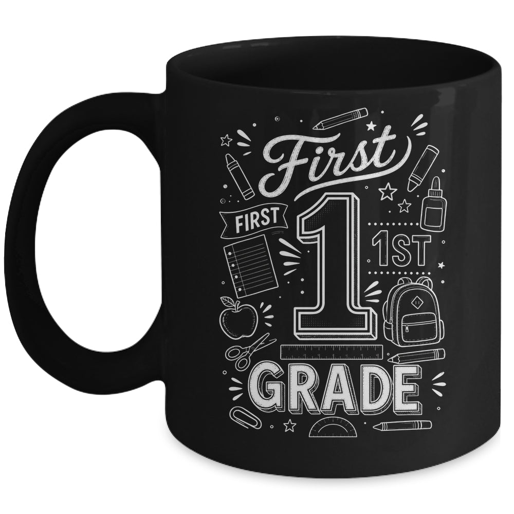 1st Grade For Boys Back To School First Day First Grade Mug | siriusteestore