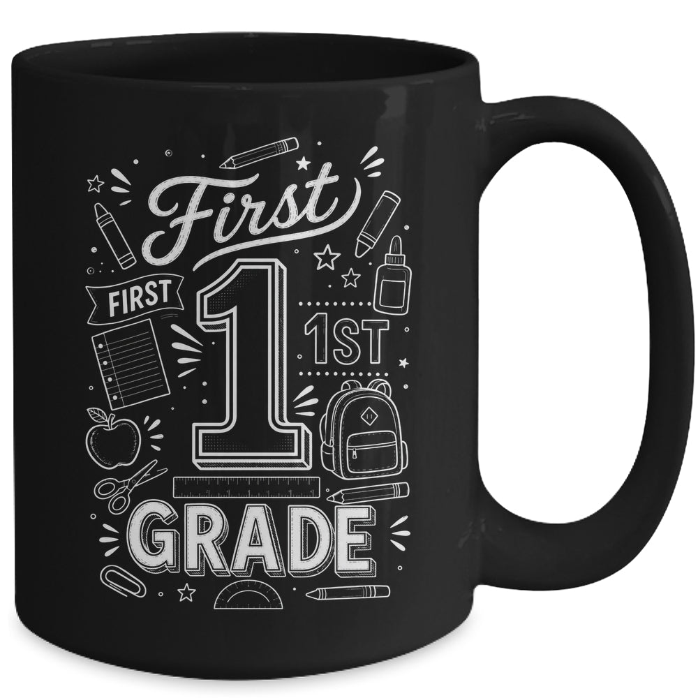 1st Grade For Boys Back To School First Day First Grade Mug | siriusteestore