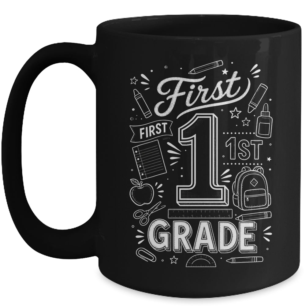 1st Grade For Boys Back To School First Day First Grade Mug | siriusteestore