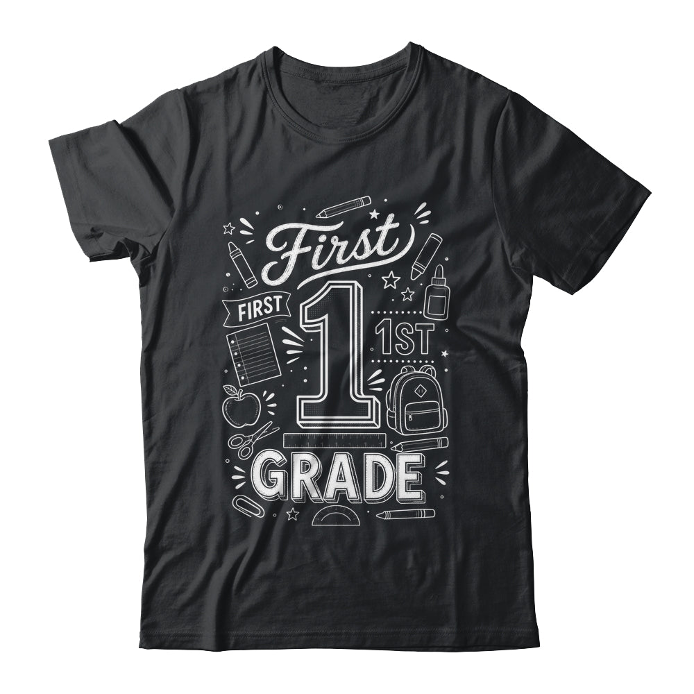 1st Grade For Boys Back To School First Day First Grade Shirt & Hoodie | siriusteestore
