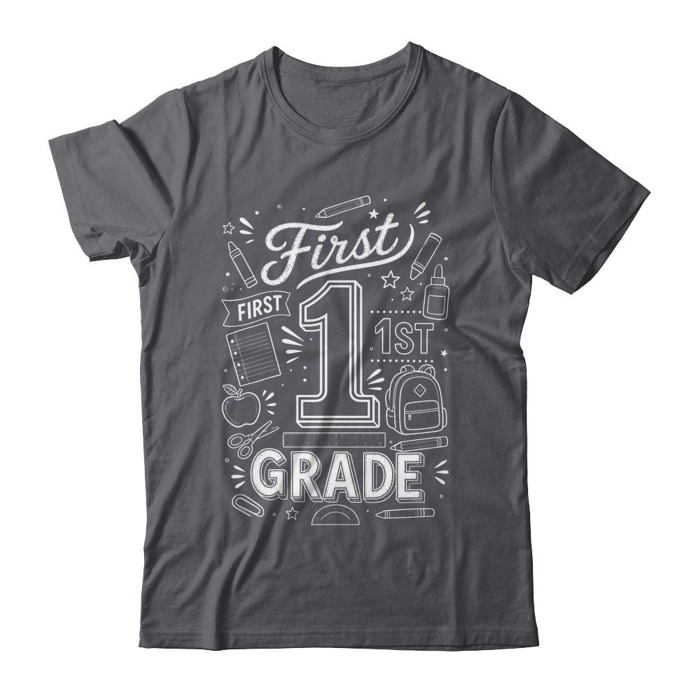 1st Grade For Boys Back To School First Day First Grade Shirt & Hoodie | siriusteestore