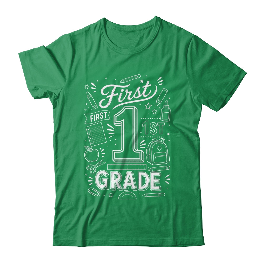 1st Grade For Boys Back To School First Day First Grade Shirt & Hoodie | siriusteestore