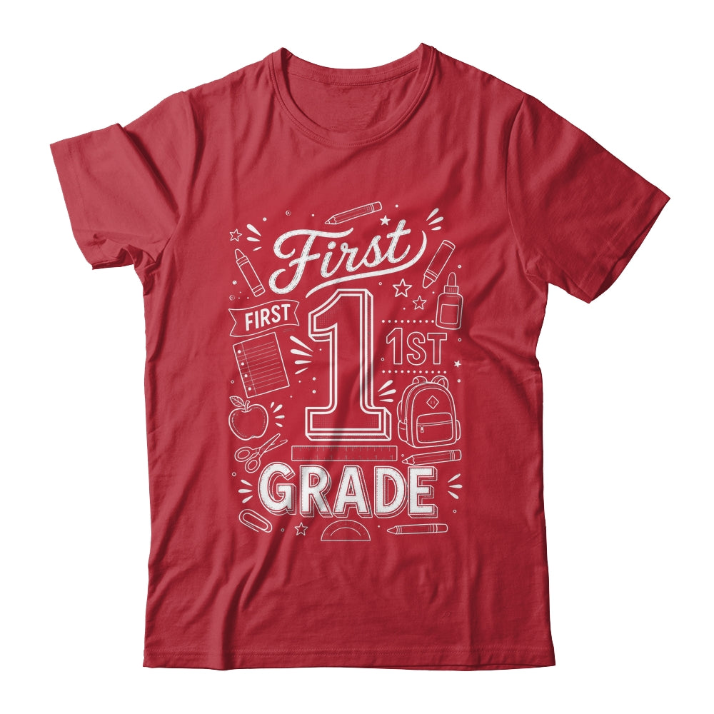 1st Grade For Boys Back To School First Day First Grade Shirt & Hoodie | siriusteestore