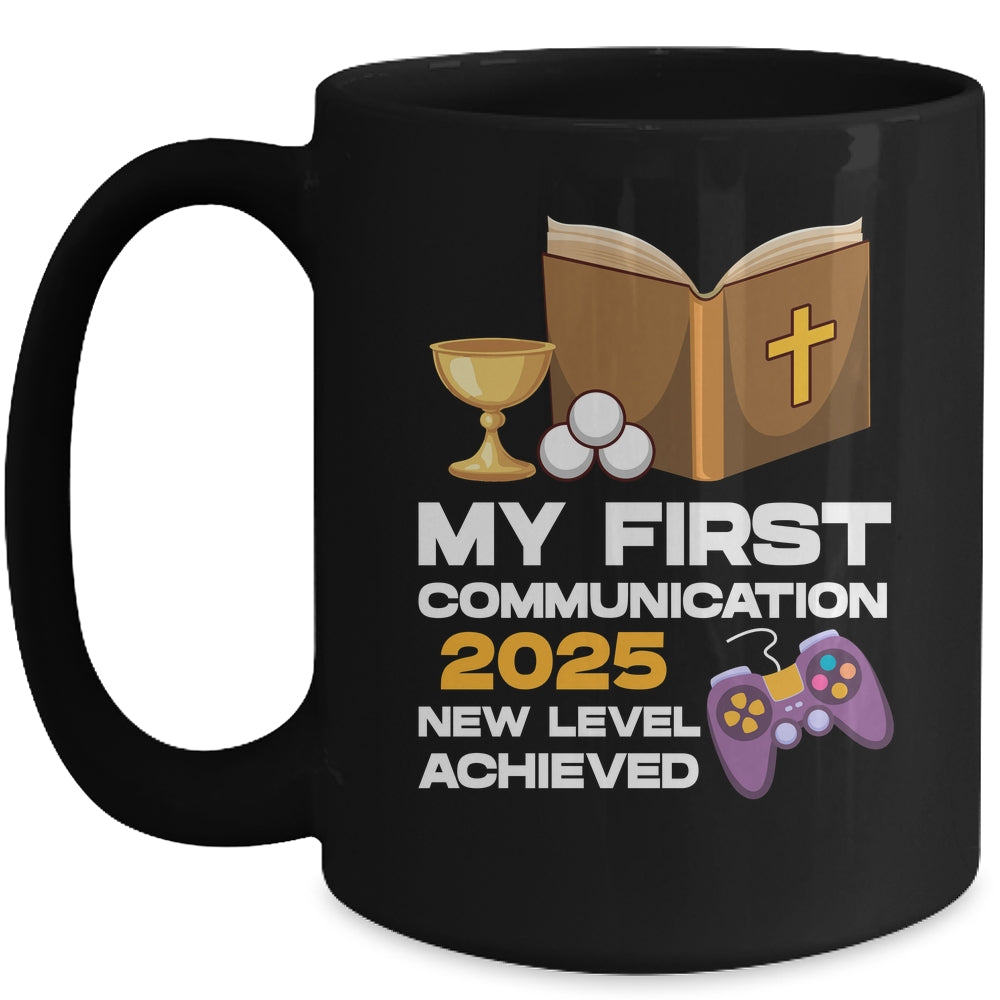 1st My First Communion 2025 Boys Girls Controller Video Game Mug | siriusteestore