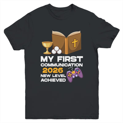 1st My First Communion 2026 Boys Girls Controller Video Game Youth Shirt | siriusteestore