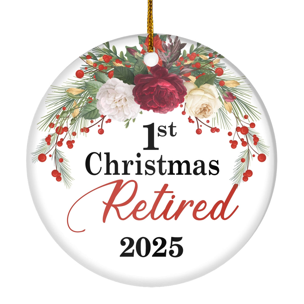 1st Retired Christmas Tree Ornament Collectible Holiday Retirement Gifts for Women or Men Decoration Christmas Tree Ornament | siriusteestore