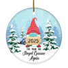 2024 Christmas Ornaments Santa The Year We Stayed Gnome Again Novelty Souvenir Christmas Tree Ornament | siriusteestore