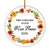 2025 First Christmas In Our New Home Mr And Mrs Gift Autumn Leaf For Wedding Newlywed Couple 2025 Christmas Tree Ornament | siriusteestore