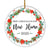 2025 First Christmas In Our New Home Mr And Mrs Gift Christmas Flower For Wedding Newlywed Couple 2025 Christmas Tree Ornament | siriusteestore