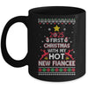 2025 First Christmas With My Hot New Fiancee Ugly Mug | siriusteestore