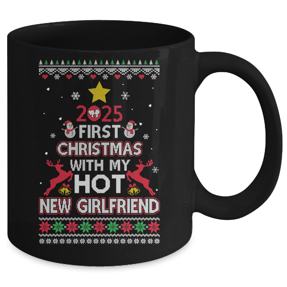 2025 First Christmas With My Hot New Girlfriend Ugly Mug | siriusteestore