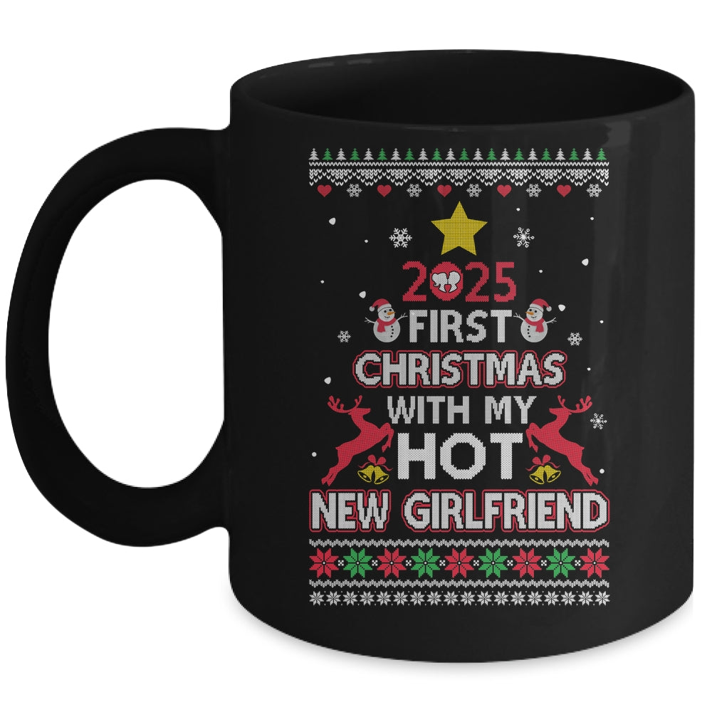 2025 First Christmas With My Hot New Girlfriend Ugly Mug | siriusteestore