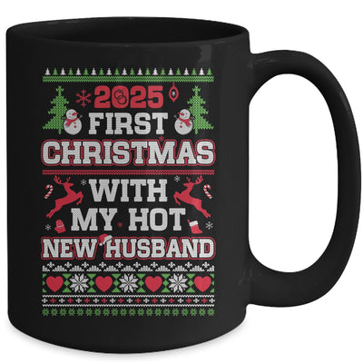 2025 First Christmas With My Hot New Husband Mug | siriusteestore