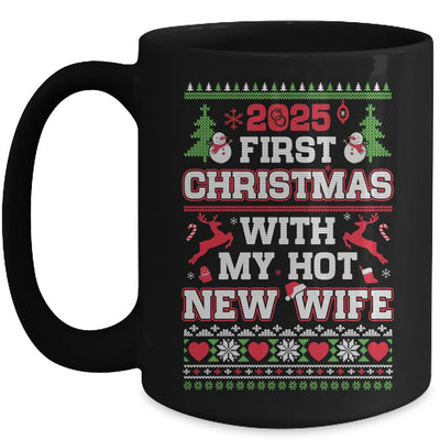 2025 First Christmas With My Hot New Wife Mug | siriusteestore