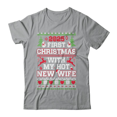 2025 First Christmas With My Hot New Wife Shirt & Sweatshirt | siriusteestore