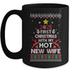 2025 First Christmas With My Hot New Wife Ugly Mug | siriusteestore
