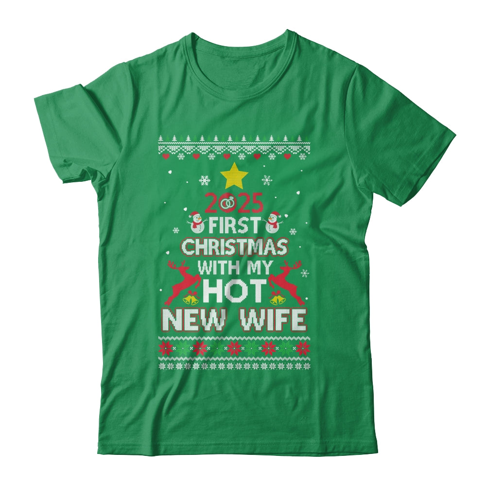 2025 First Christmas With My Hot New Wife Ugly Shirt & Sweatshirt | siriusteestore