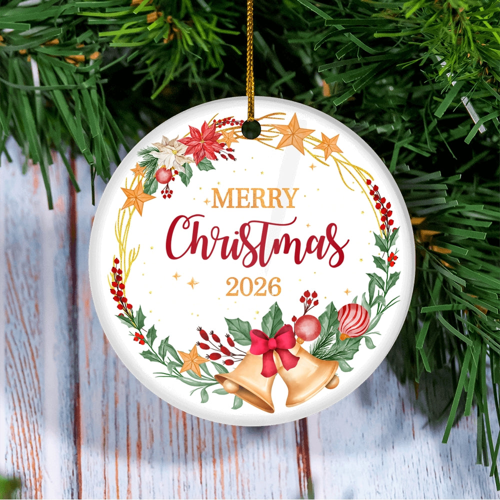 2025 Merry Christmas Ornament Traditional Festive Christmas Tree Ornament | siriusteestore