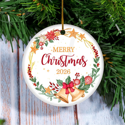 2025 Merry Christmas Ornament Traditional Festive Christmas Tree Ornament | siriusteestore