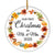2025 Our First Christmas As Mr And Mrs Gift Autumn Leaf For Wedding Newlywed Couple 2025 Christmas Tree Ornament | siriusteestore