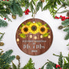 2025 Our First Christmas As Mr And Mrs Gift Sunflower For Wedding Newlywed Couple 2025 Christmas Tree Ornament | siriusteestore