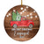 2025 Our First Christmas Engaged Just Married Red Car Truck Gift for Newlywed Couple 2025 Christmas Tree Ornament | siriusteestore