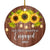2025 Our First Christmas Engaged Just Married Sunflower Gift For Wedding Newlywed Couple 2025 Christmas Tree Ornament | siriusteestore