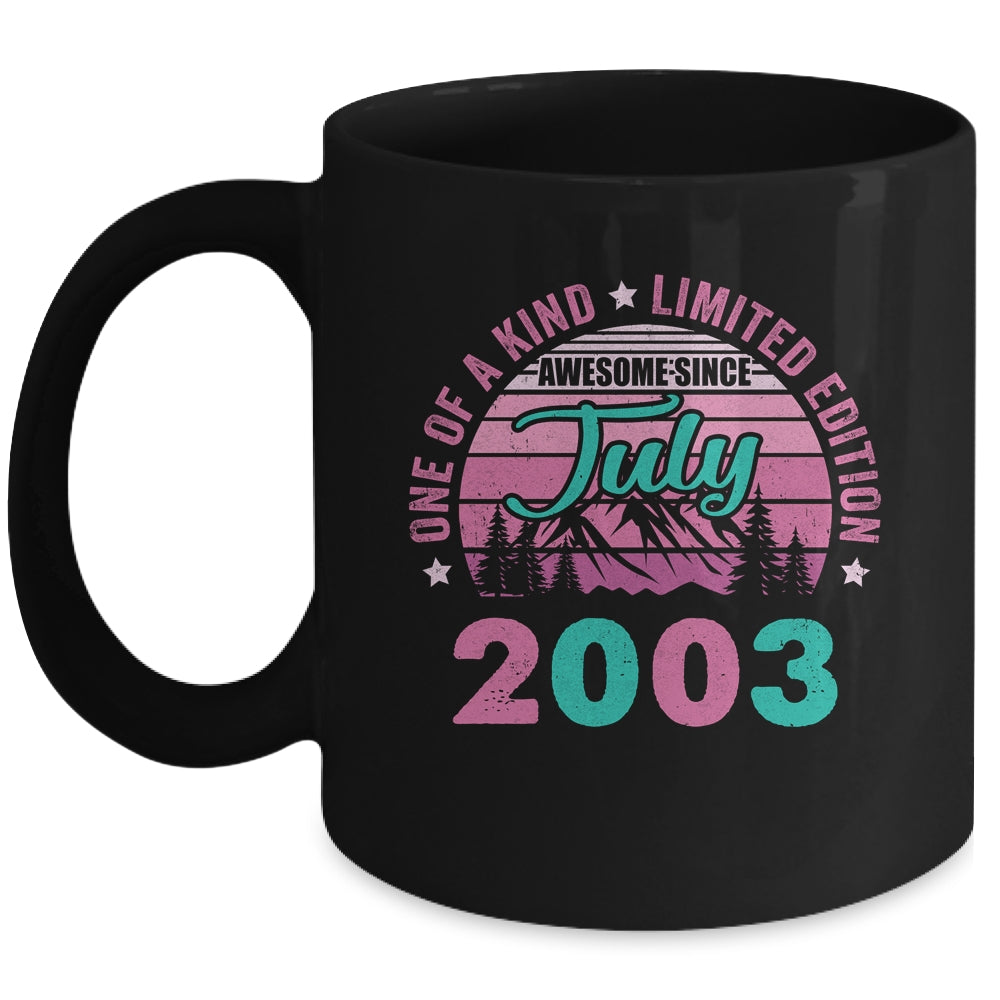 20 Years Old Awesome Since July 2003 20th Birthday Women Mug | siriusteestore