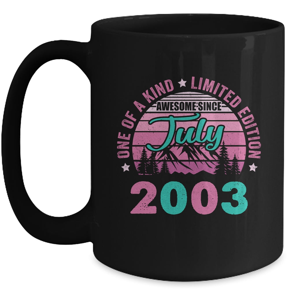 20 Years Old Awesome Since July 2003 20th Birthday Women Mug | siriusteestore