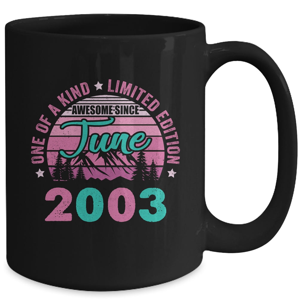 20 Years Old Awesome Since June 2003 20th Birthday Women Mug | siriusteestore
