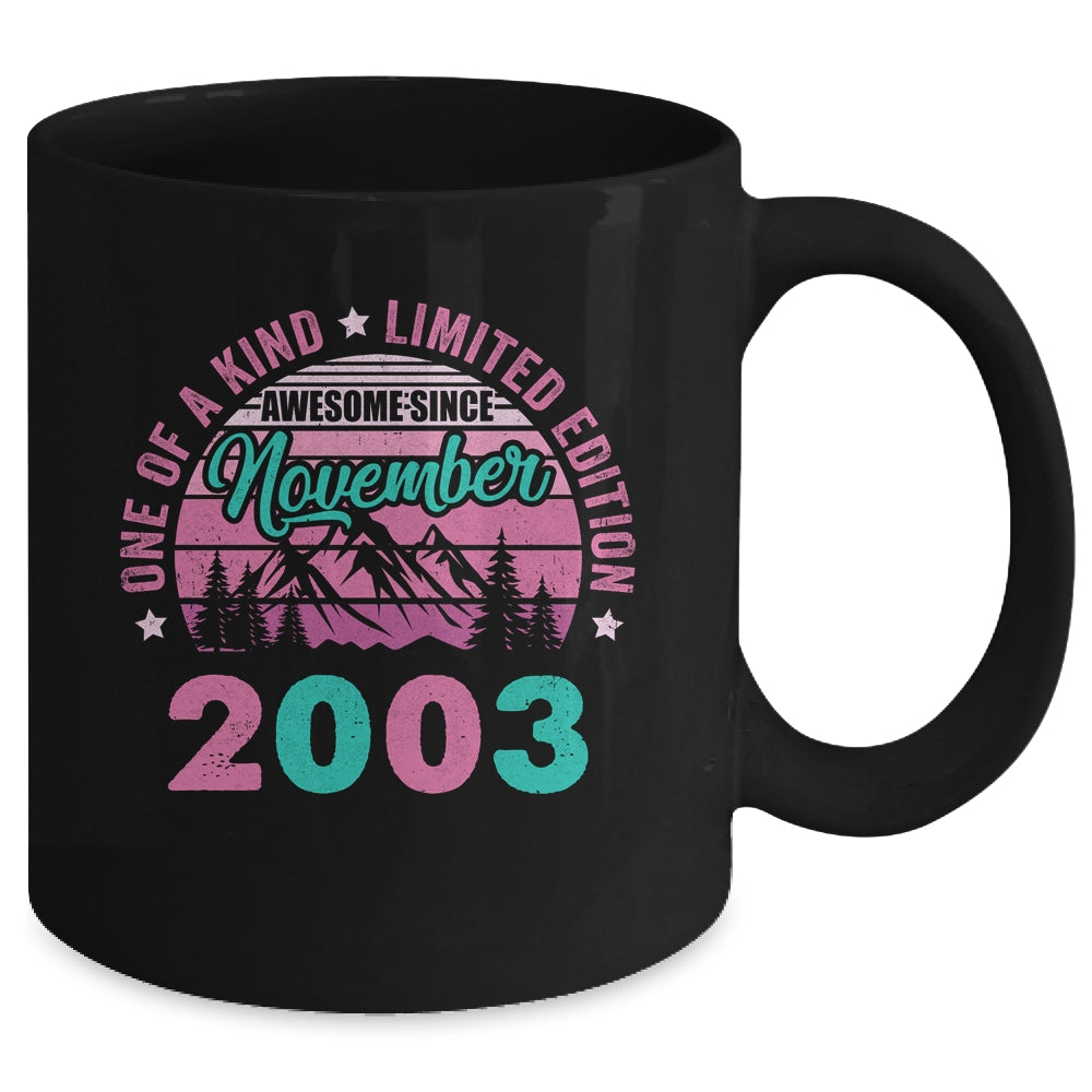20 Years Old Awesome Since November 2003 20th Birthday Women Mug | siriusteestore