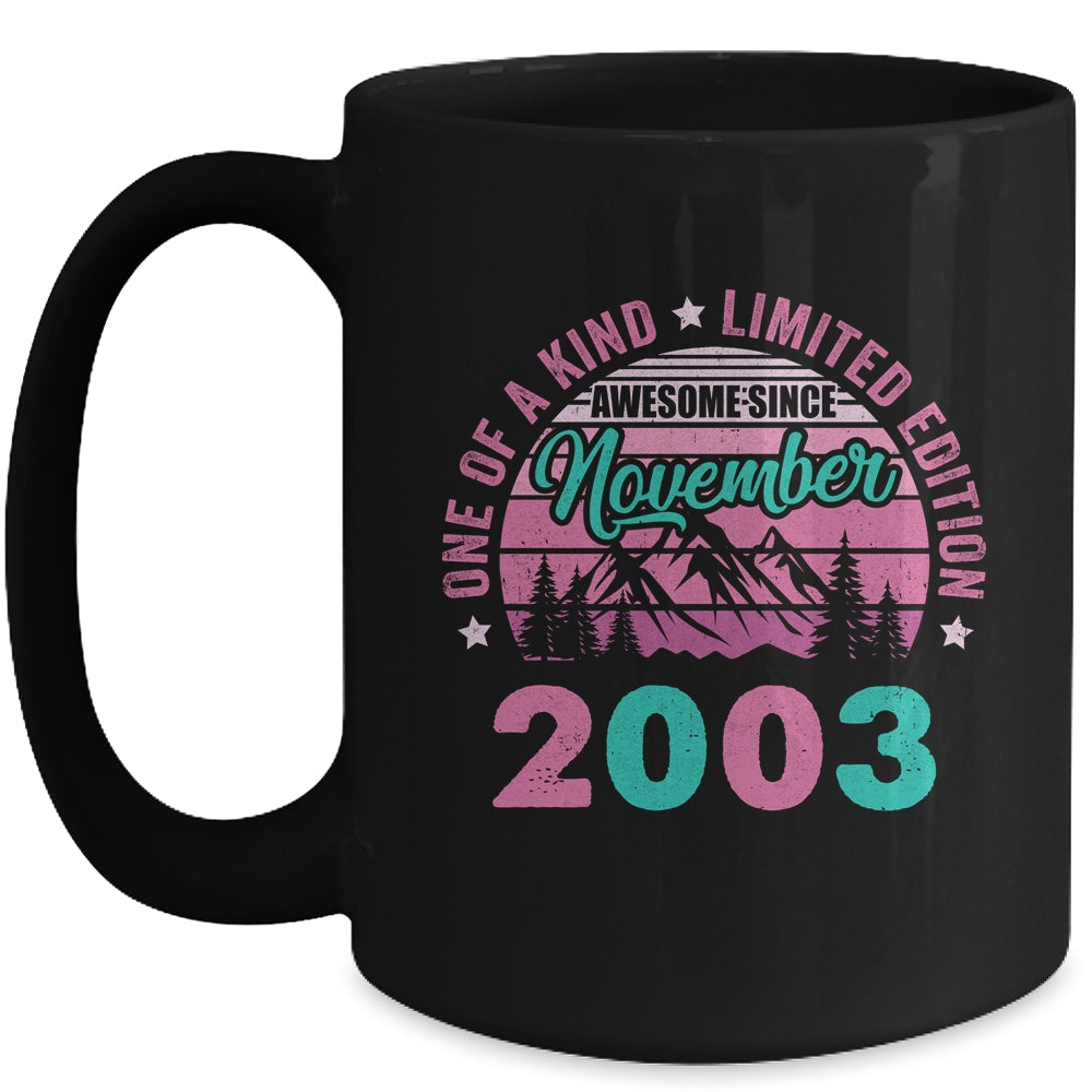20 Years Old Awesome Since November 2003 20th Birthday Women Mug | siriusteestore
