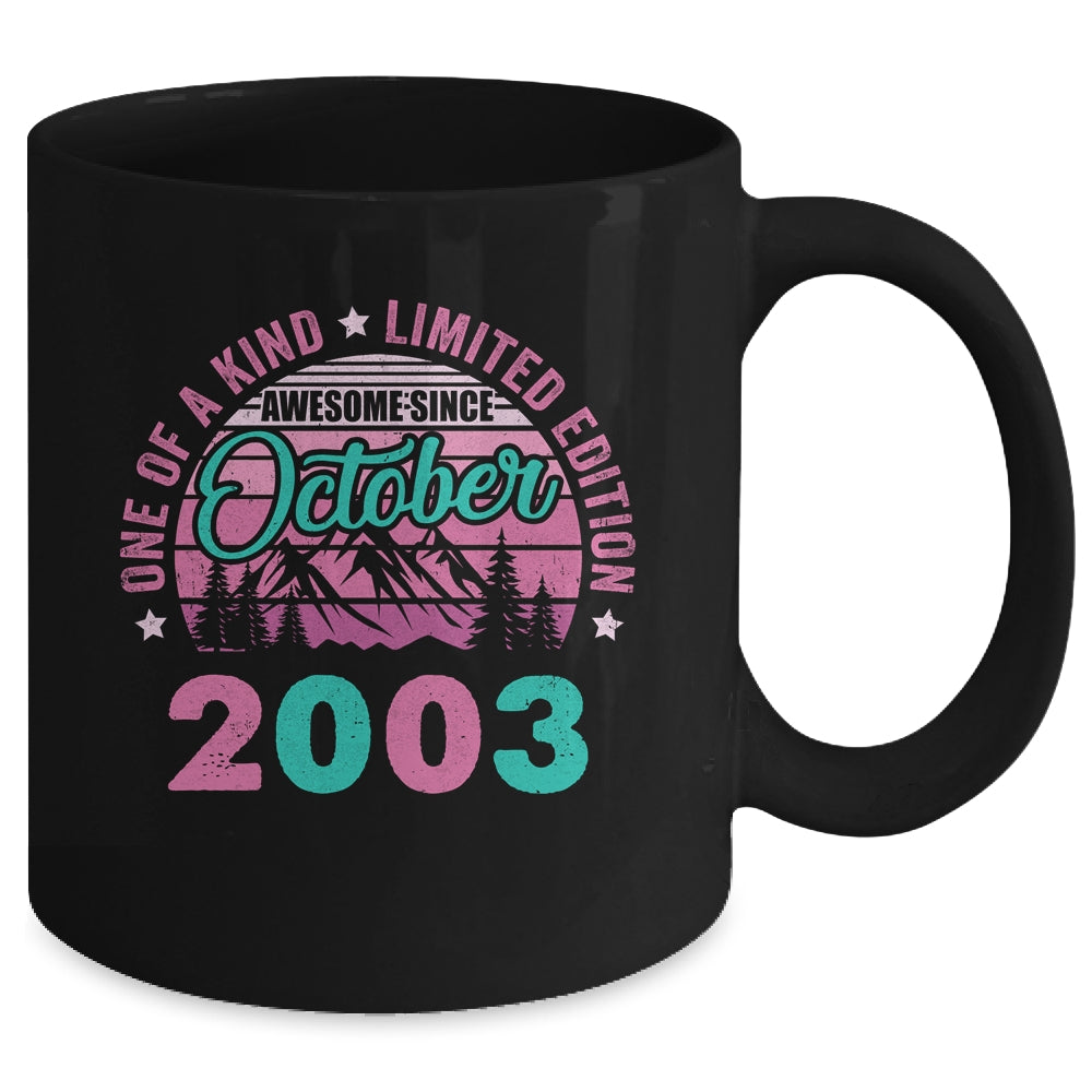 20 Years Old Awesome Since October 2003 20th Birthday Women Mug | siriusteestore