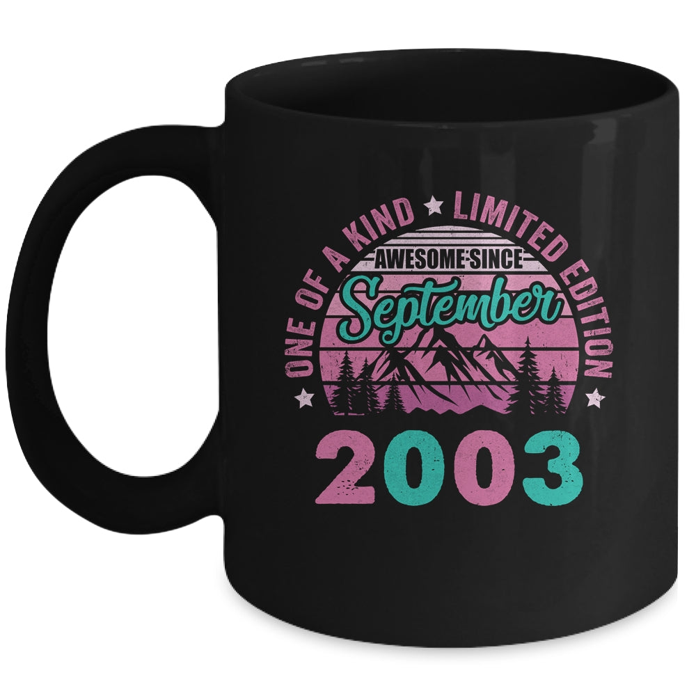 20 Years Old Awesome Since September 2003 20th Birthday Women Mug | siriusteestore