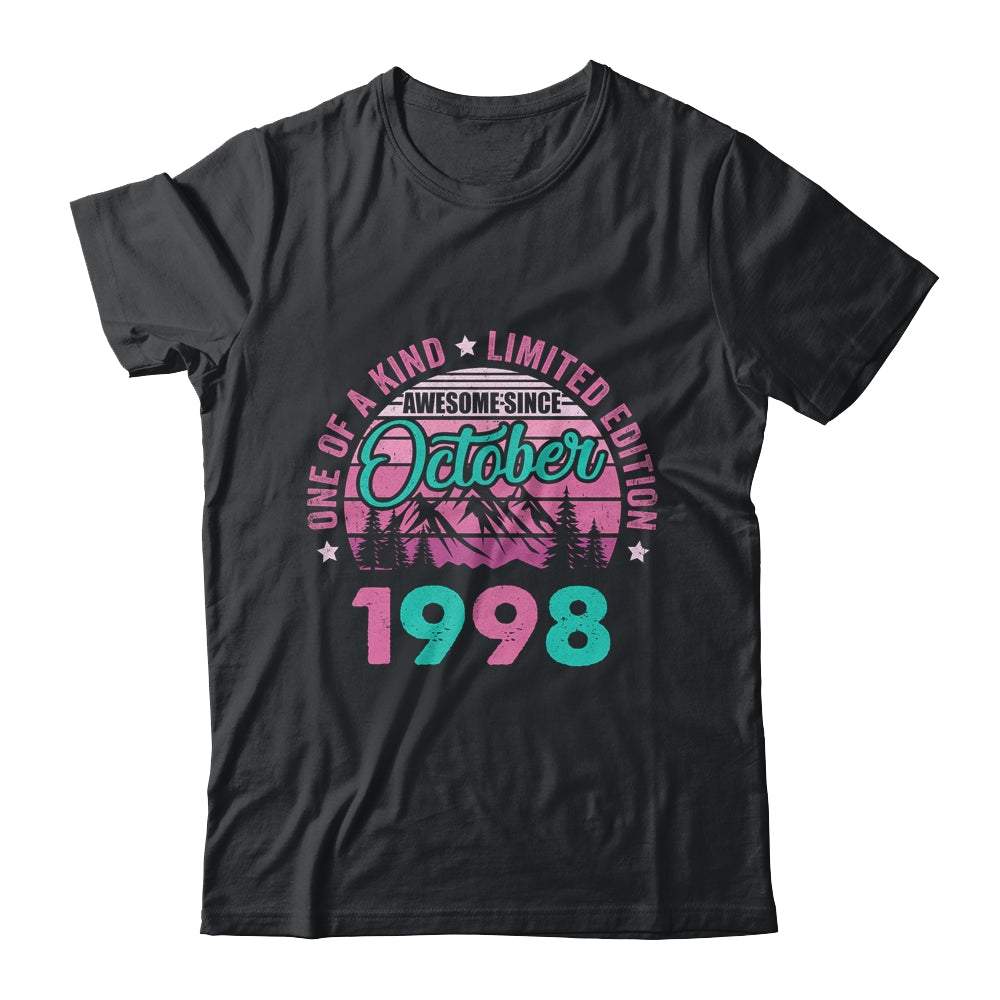 25 Years Old Awesome Since October 1998 25th Birthday Women Shirt & Tank Top | siriusteestore