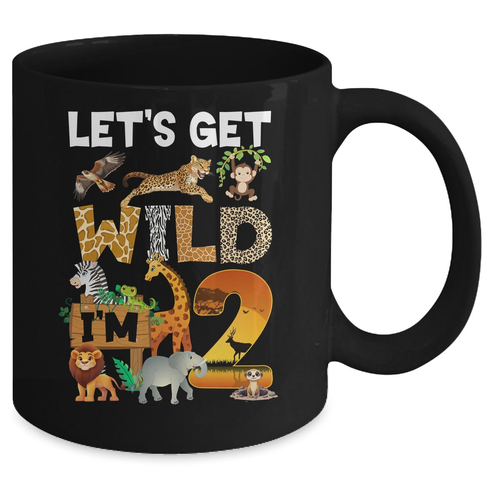2 Year Old Zoo Birthday Safari Jungle Animal 2nd Bday Mug | siriusteestore